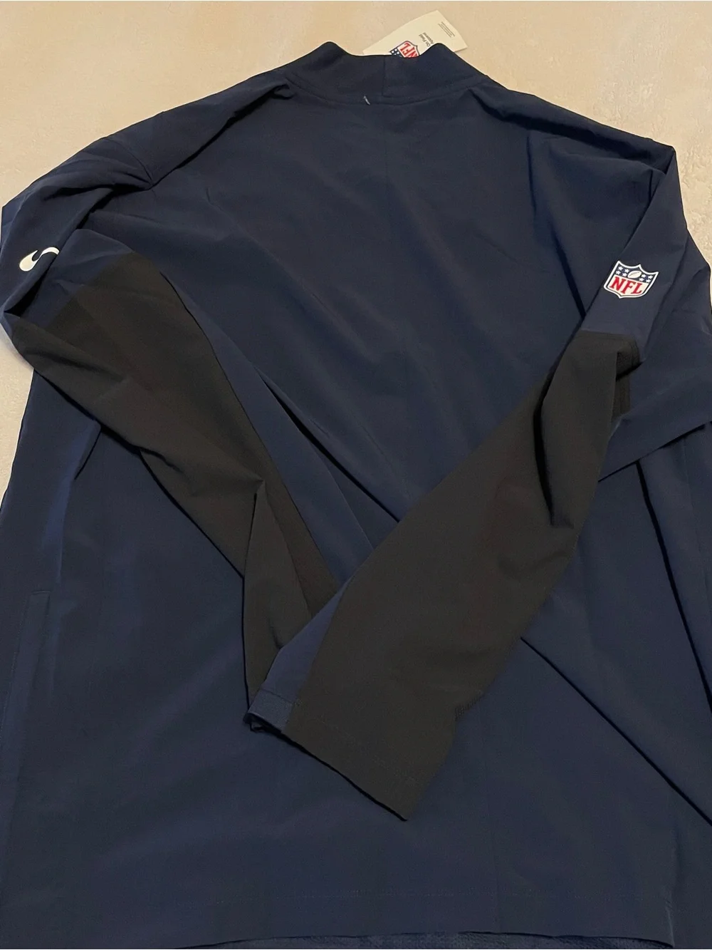 NWT NFL Denver Broncos Nike Sideline Dri-FIT Half-Zip Pullover - Navy Sz XL